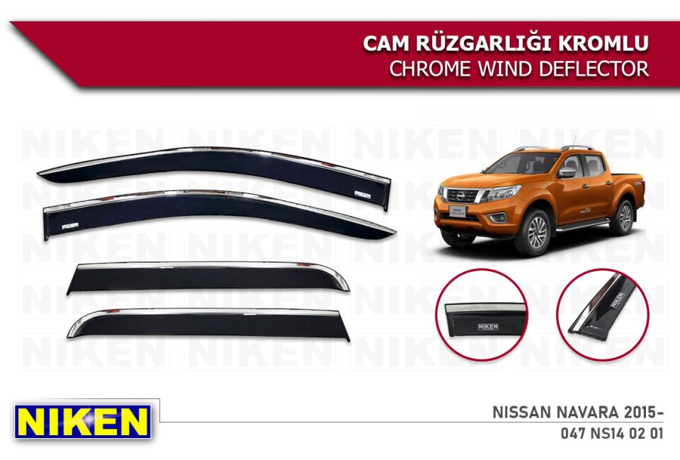 ISUZU D-MAX 2021- KROMLU CAM RÜZGARLIĞI 4LÜ