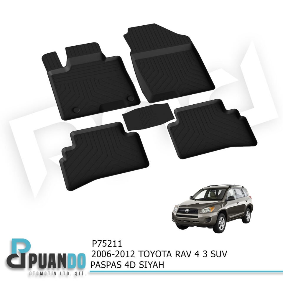 2006-2012 TOYOTA RAV 4 3 SUV PASPAS 4D SIYAH