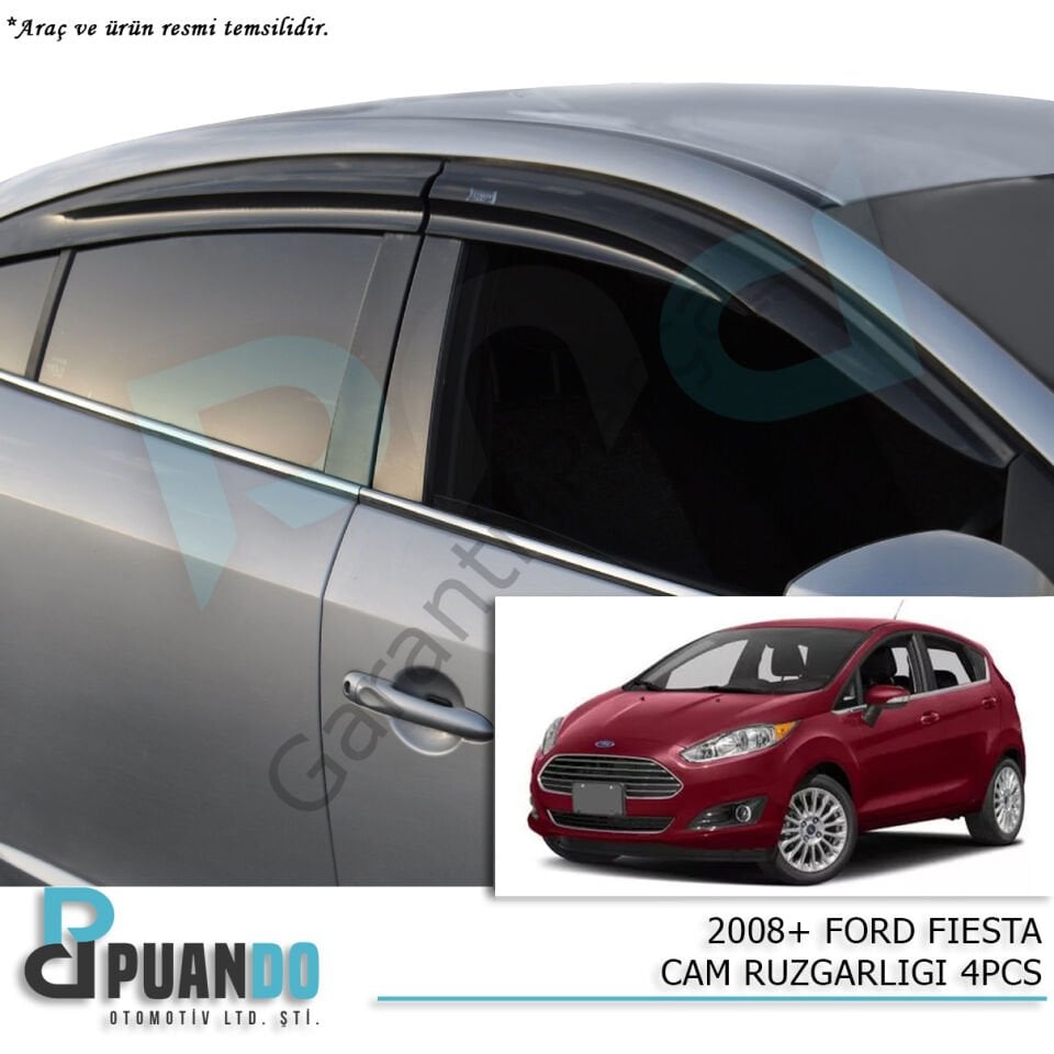 2009+ FORD FIESTA CAM RUZGARLIGI 4PCS