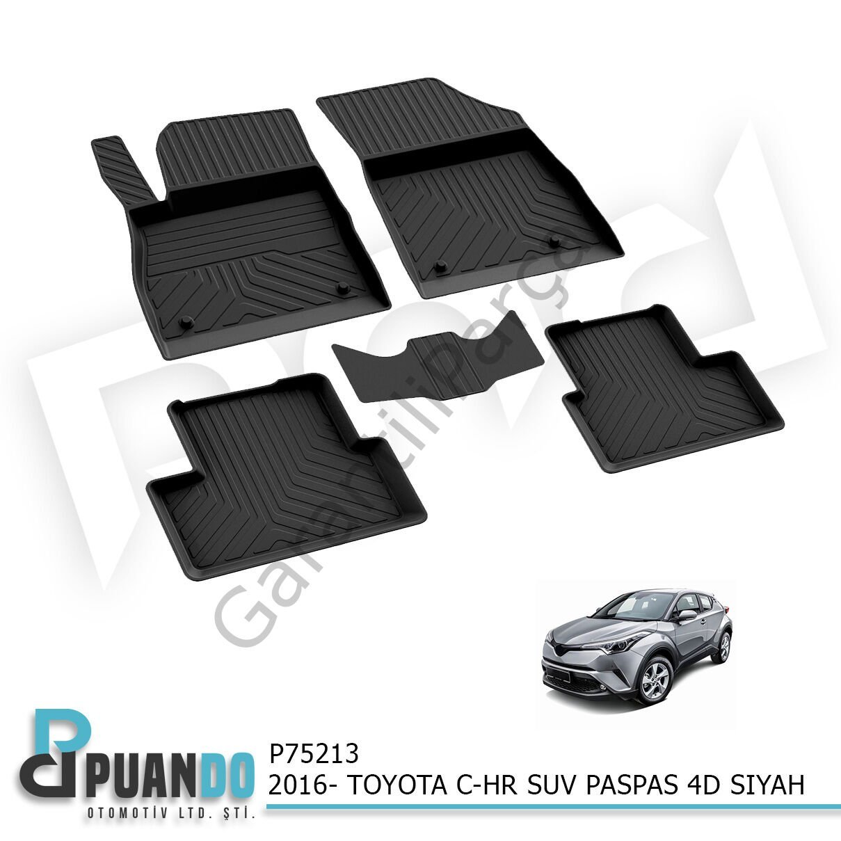 2016- TOYOTA C-HR SUV PASPAS 4D SIYAH