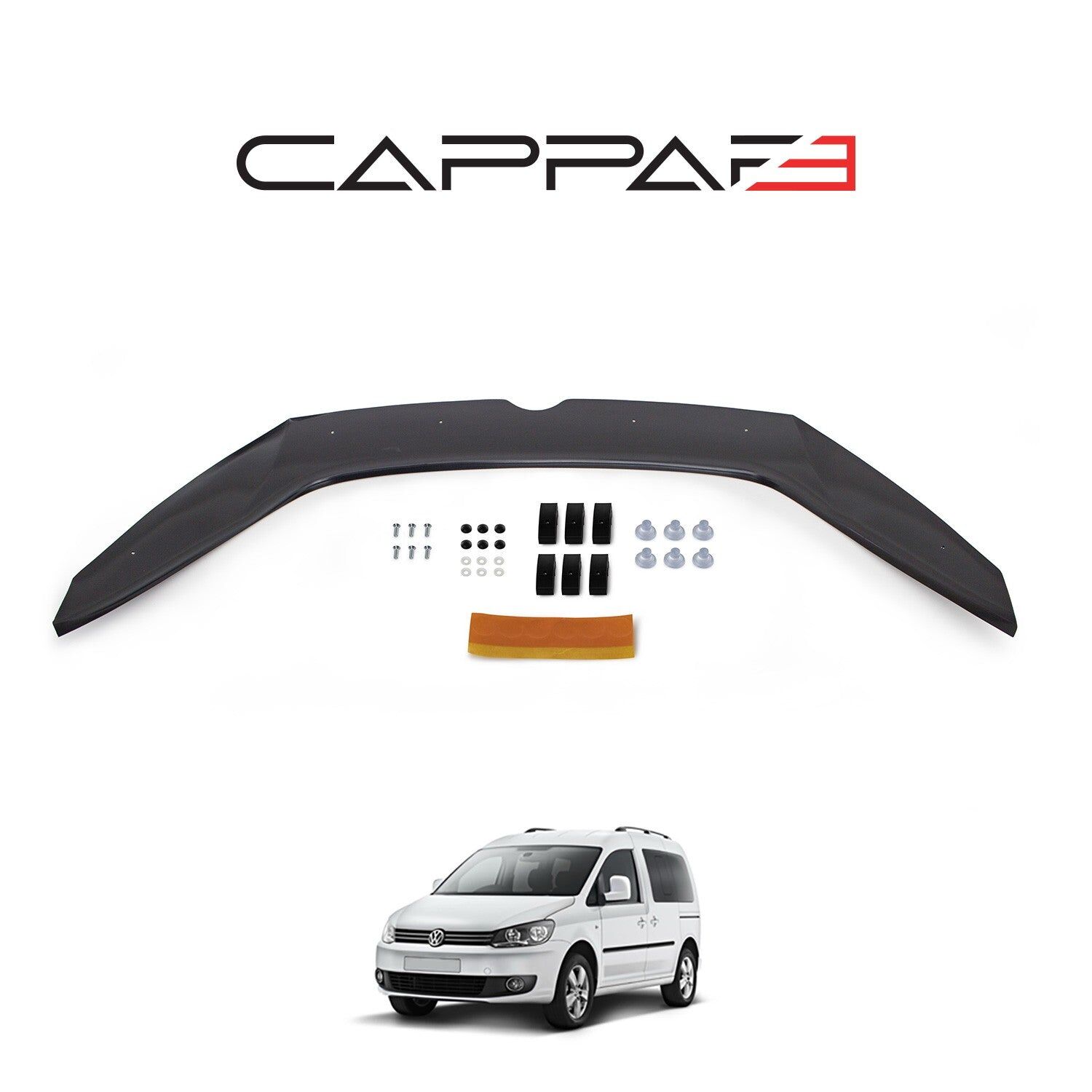 Volkswagen Caddy 2010-2015 Yıl Aralığı Uyumlu Kaput Rüzgarlığı 4mm