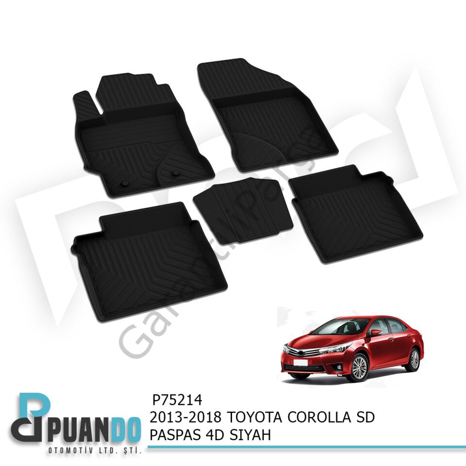 2013-2018 TOYOTA COROLLA SD PASPAS 4D SIYAH