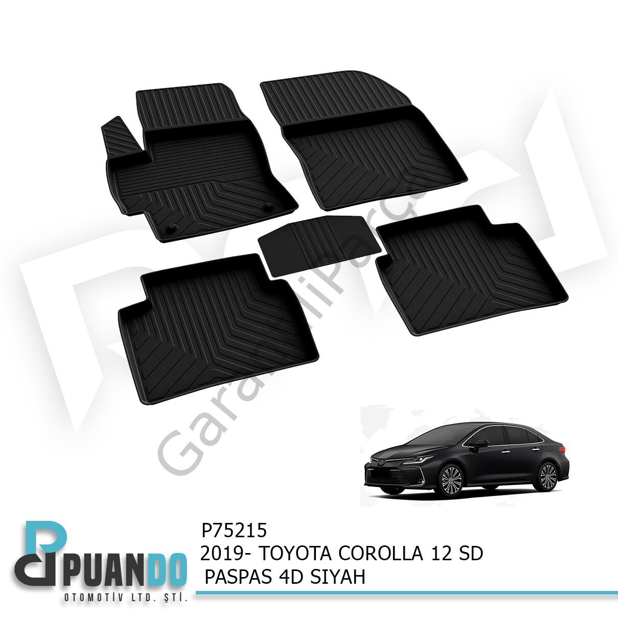 2019- TOYOTA COROLLA 12 SD PASPAS 4D SIYAH