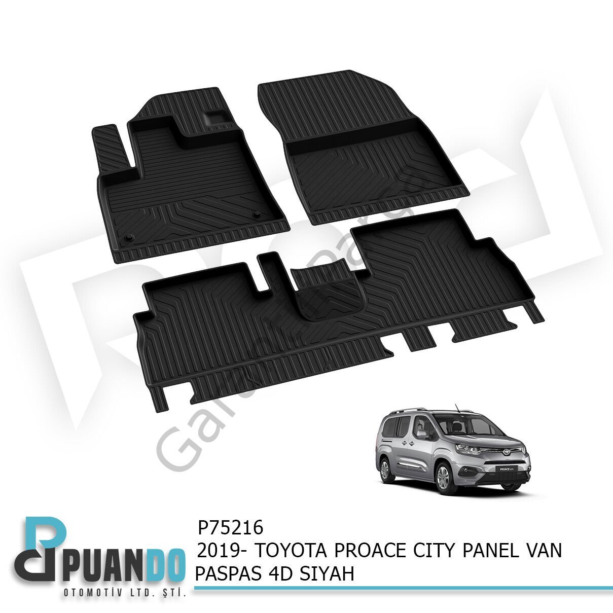 2019- TOYOTA PROACE CITY PASPAS 4D SIYAH