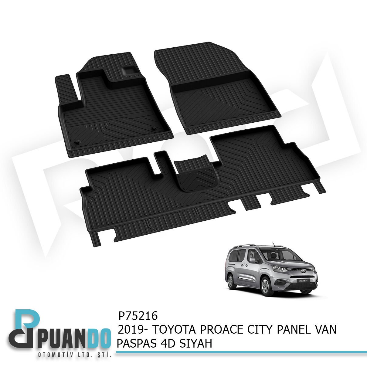 2019- TOYOTA PROACE CITY PASPAS 4D SIYAH