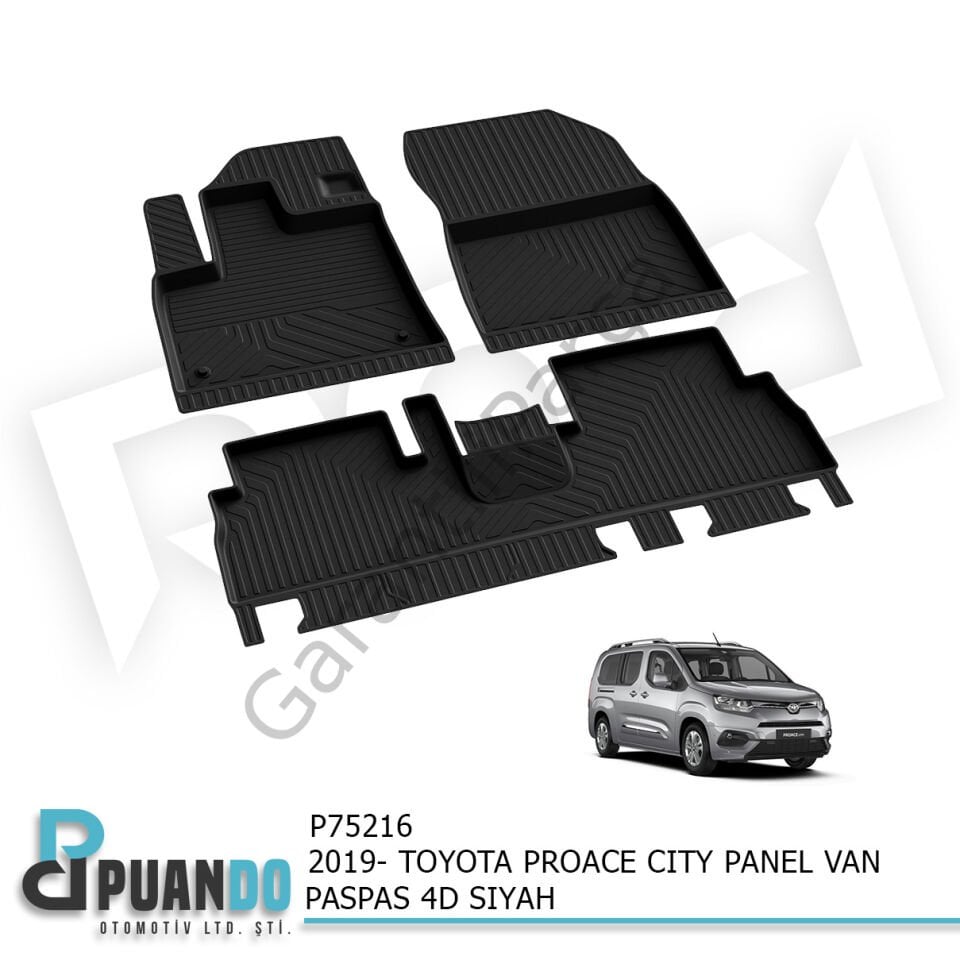 2019- TOYOTA PROACE CITY PASPAS 4D SIYAH