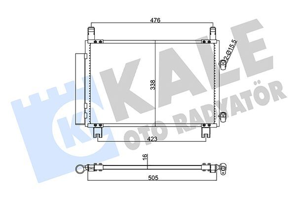 TOYOTA YARIS 06-12 KLIMA RADYATÖRÜ 88460-0D050 KALE