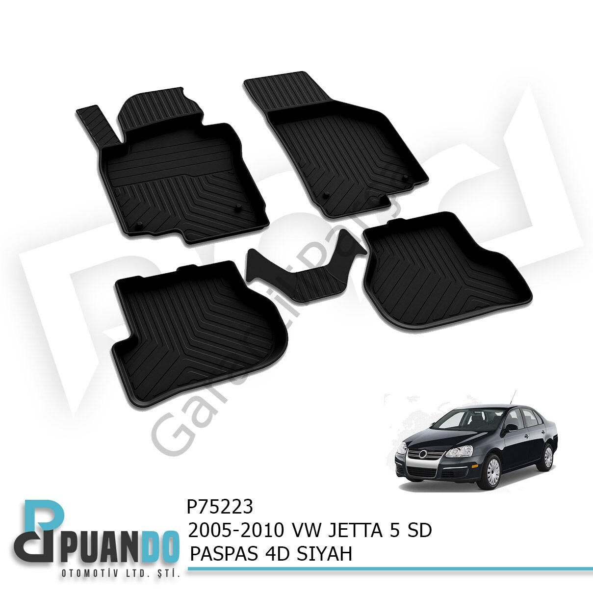 2005-2010 VW JETTA 5 SD PASPAS 4D SIYAH