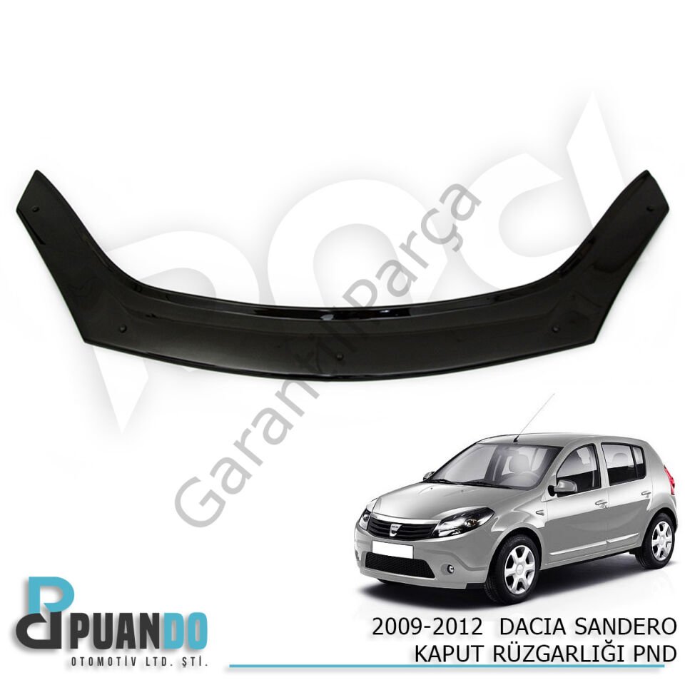 2009-2012 DACIA SANDERO KAPUT RUZGARLIGI PND