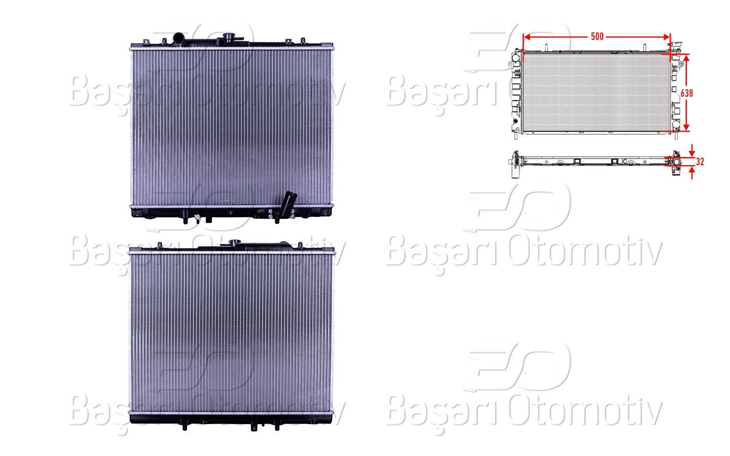 MITSUBISHI L200 (K64) 01-05 SU RADYATÖRÜ MR571147 BSG