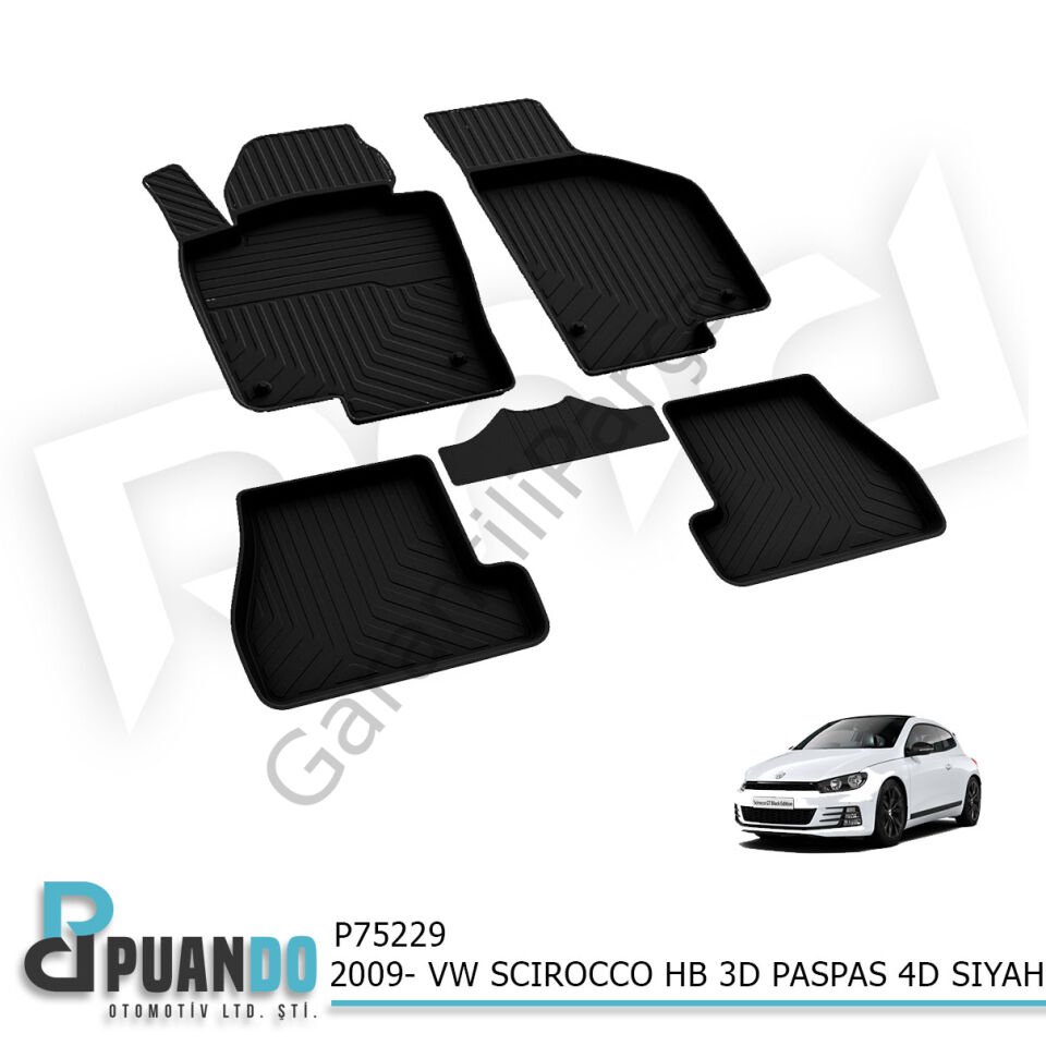 2009- VW SCIROCCO HB 3D PASPAS 4D SIYAH