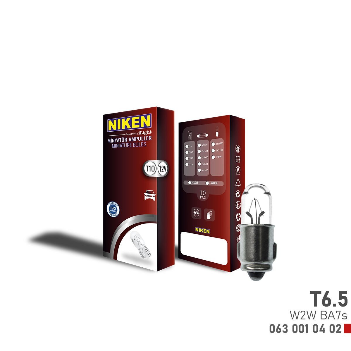 NIKEN T8.5 MINYATUR AMPUL 4W BA9s (12V)