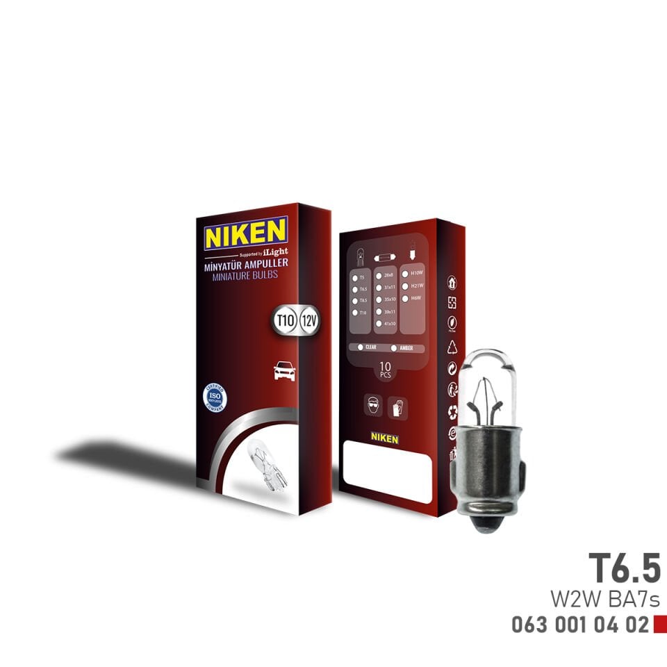 NIKEN T8.5 MINYATUR AMPUL 4W BA9s (12V)