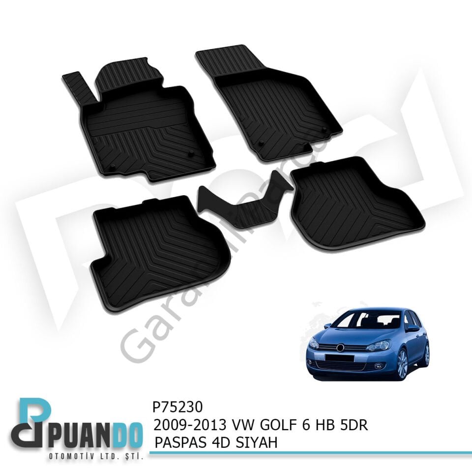 2009-2013 VW GOLF 6 HB 5KP PASPAS 4D SIYAH