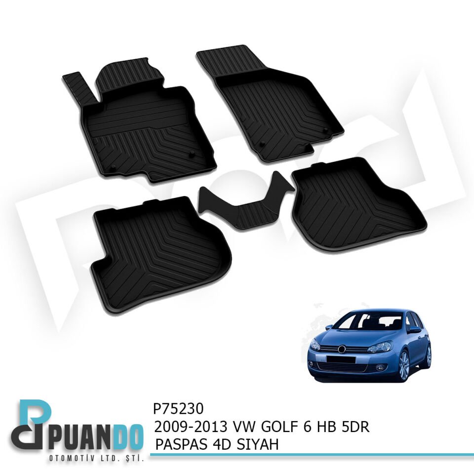 2009-2013 VW GOLF 6 HB 5KP PASPAS 4D SIYAH