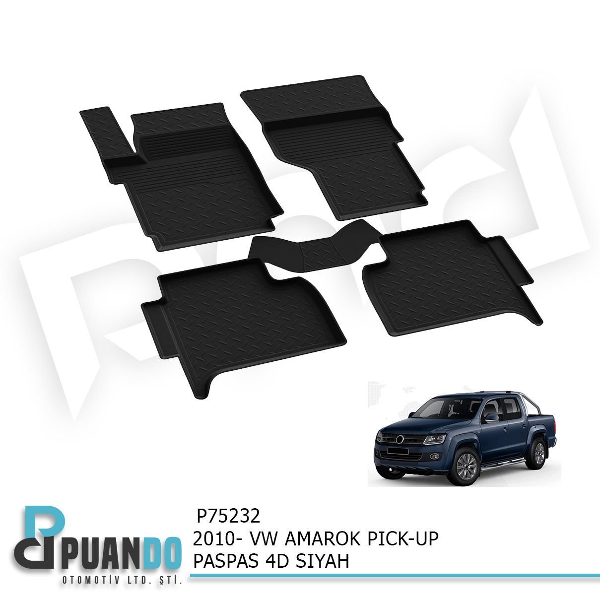 2010- VW AMAROK PICK-UP PASPAS 4D SIYAH