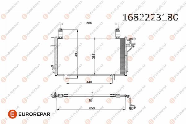 PSA 97-00 RADYATOR KF0361480A / EUROREPAR