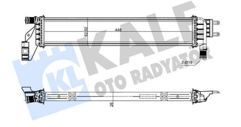 RENAULT LOGAN II / SANDERO II / EXPRESS / DUSTER 12- TURBO RADYATÖRÜ 214108831R KALE