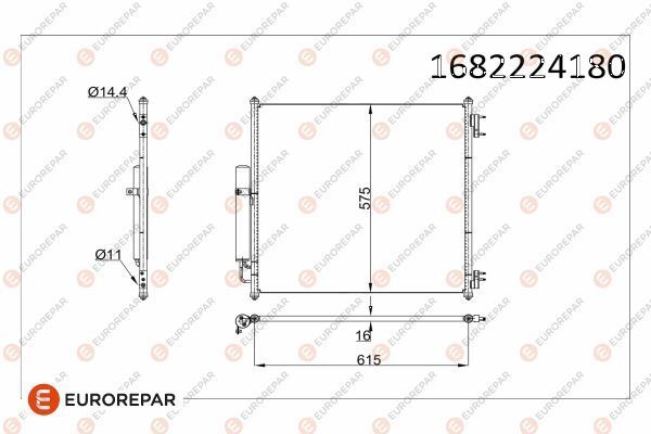PSA 97-00 RADYATOR LR034503 / EUROREPAR
