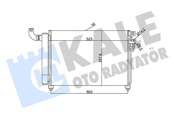 KIA RIO 2005- KLIMA RADYATÖRÜ 976061G300 KALE