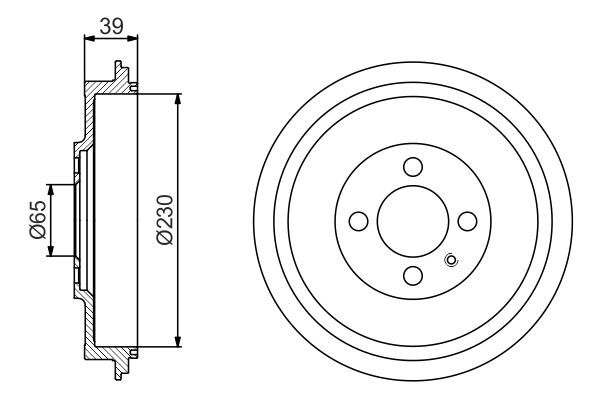 VOLKSWAGEN CADDY 94-03 KAMPANA ARKA 6K9609617 BOSCH