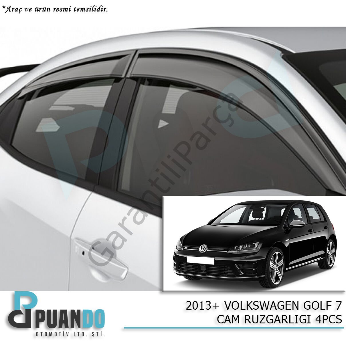 2013+ VOLKSWAGEN GOLF 7-8 CAM RUZGARLIGI 4PCS