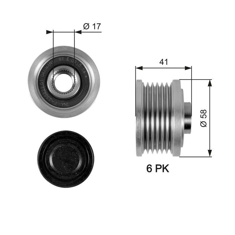FIAT BRAVO II / DOBLO 07- ALTERNATÖR KASNAGI 77363948 GATES
