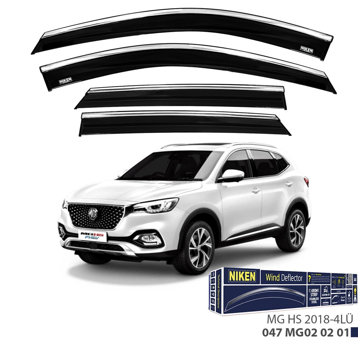 TOYOTA YARIS CROSS 2021- KROMLU CAM RÜZGARLIĞI 4LÜ