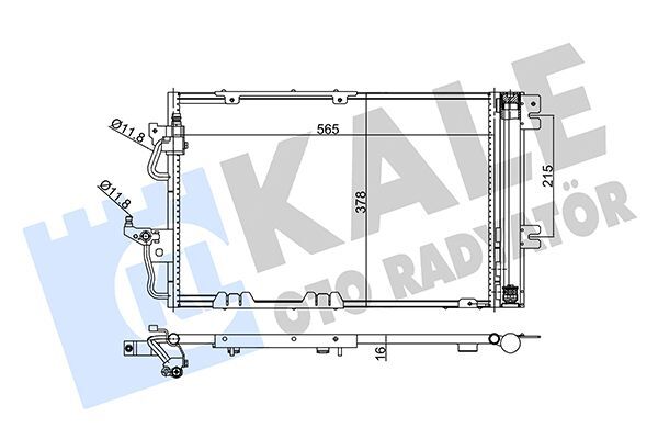 OPEL ASTRA H ZAFIRA B 07- KLIMA RADYATÖRÜ 1850097 /1610159580 KALE