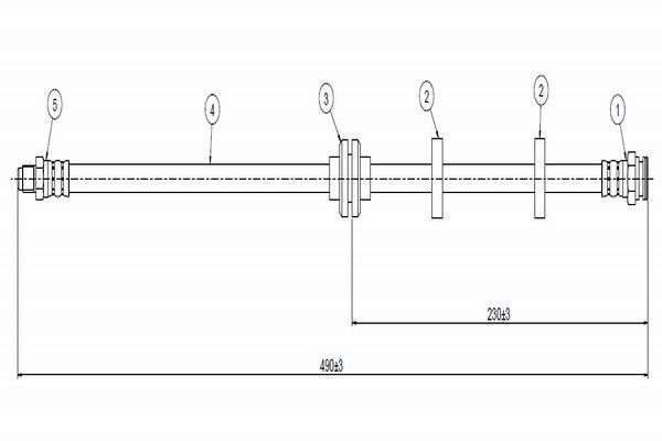 FIAT PALIO-SIENA-ALBEA 96- FREN HORTUMU ÖN 46448474 BSG