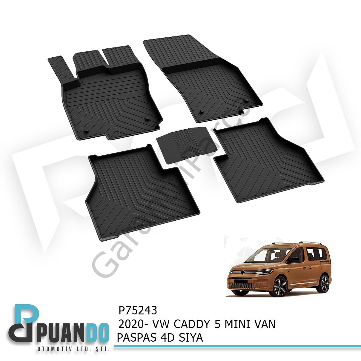 2020- VW CADDY 5 PASPAS 4D SIYAH