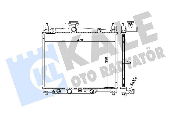 TOYOTA YARIS (P1) 01-05 SU RADYATÖRÜ 16400-0J020 KALE