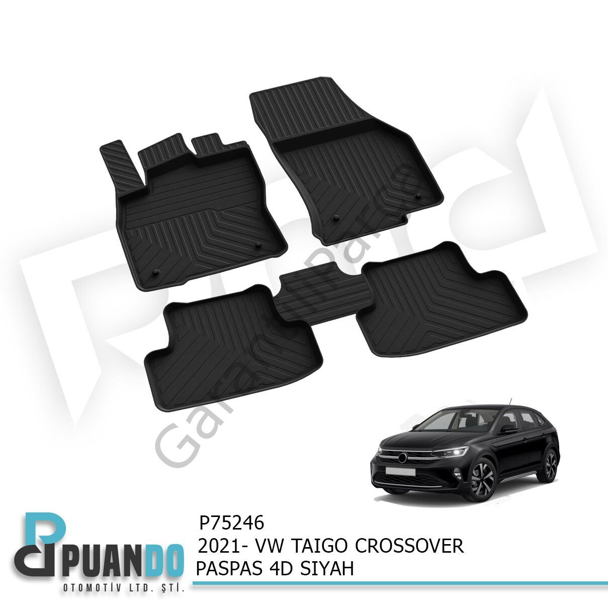 2021- VW TAIGO CROSSOVER PASPAS 4D SIYAH