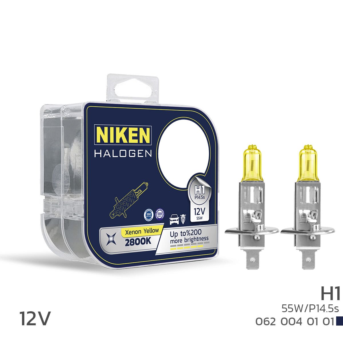 NIKEN 12V H3 55W SARI IŞIK AMPUL 2800 KELVIN