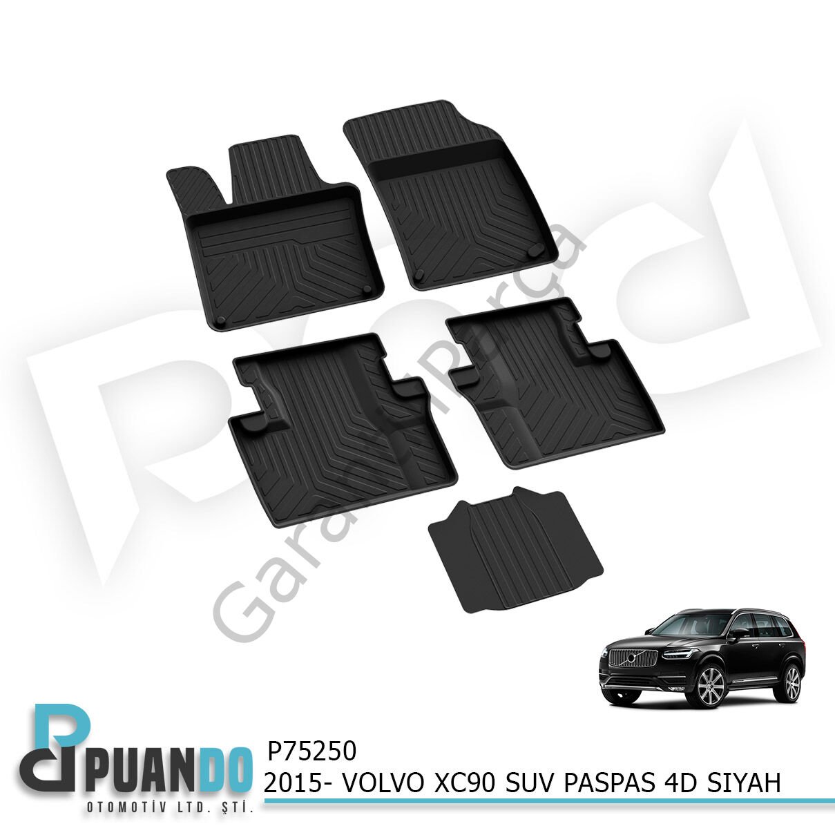 2015- VOLVO XC90 SUV PASPAS 4D SIYAH