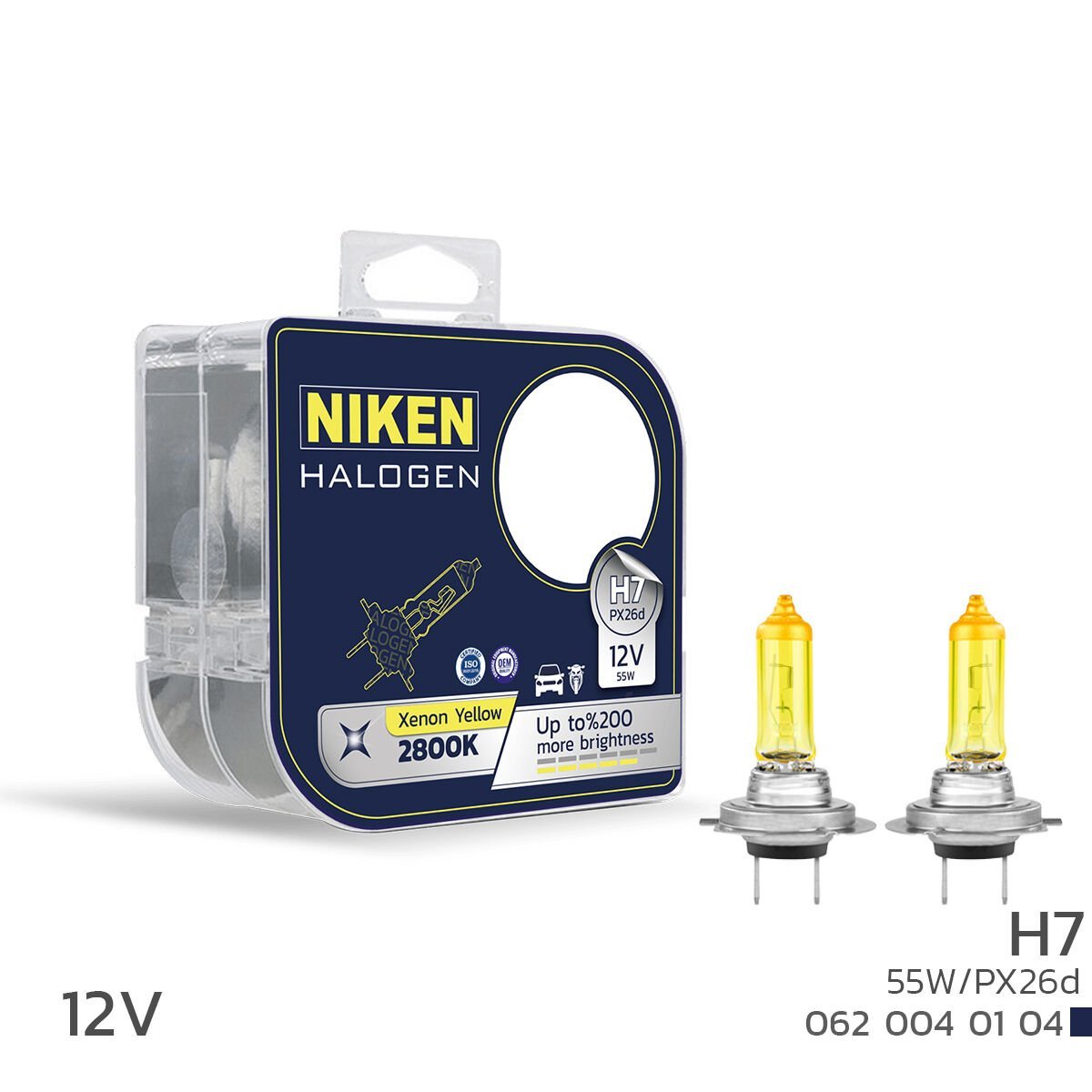 NIKEN 12V H11 55W SARI IŞIK AMPUL 2800 KELVIN