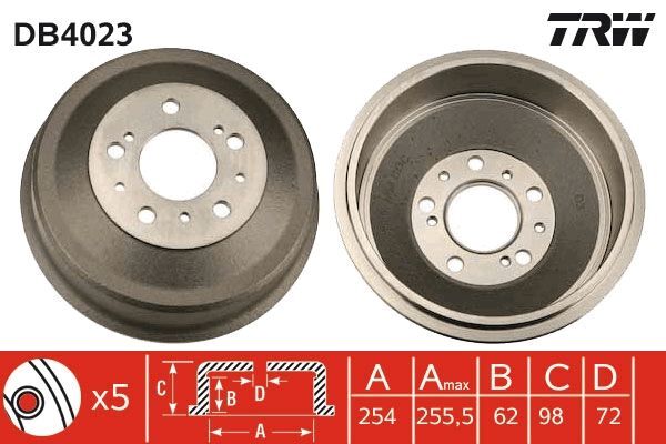 FIAT BOXER / JUMPER / DUCATO 94-02 ARKA FREN KAMPANASI 4449694 TRW