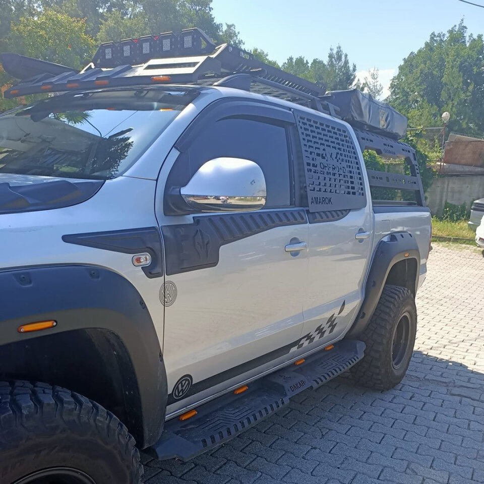 Volkswagen Amarok 2010-2022 Yıl Aralığı Uyumlu Yarasa Kapı Kaplama 6 Parça