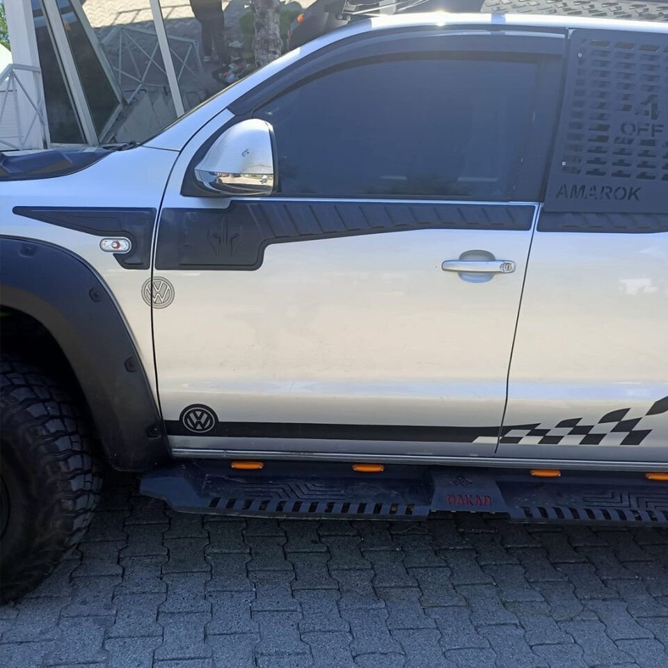 Volkswagen Amarok 2010-2022 Yıl Aralığı Uyumlu Yarasa Kapı Kaplama 6 Parça