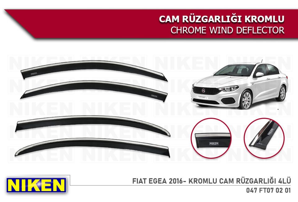 FIAT EGEA 2016- KROMLU CAM RÜZGARLIĞI 4LÜ