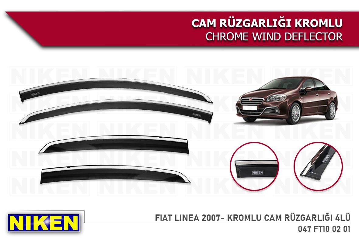 FIAT LINEA 2007- KROMLU CAM RÜZGARLIĞI 4LÜ