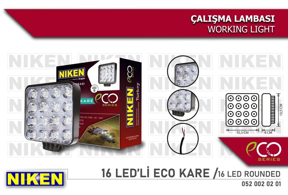 CALISMA LAMBASI ECO 9 LEDLİ YUVARLAK