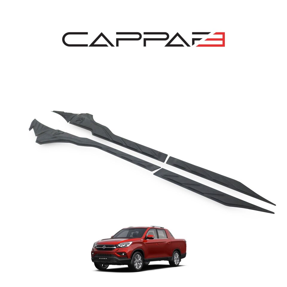 Ssangyong Musso 2018-2021 Yıl Aralığı Uyumlu Yarasa Kapı Kaplama 6 Parça