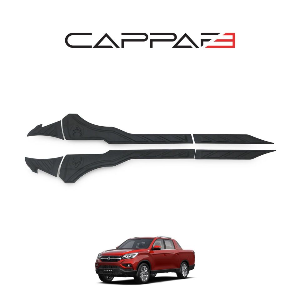 Ssangyong Musso 2018-2021 Yıl Aralığı Uyumlu Yarasa Kapı Kaplama 6 Parça