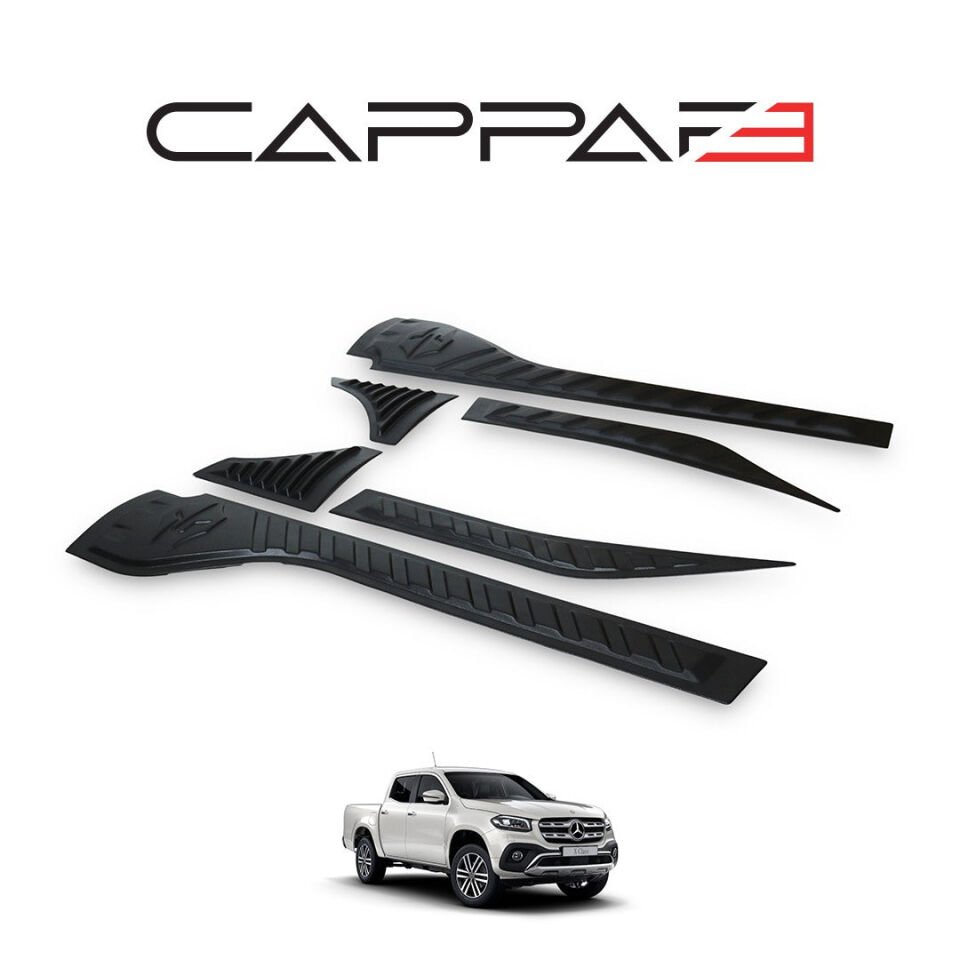 Mercedes X-Class 2017- Yılı ve Sonrası Uyumlu Yarasa Kapı Kaplama 6 Parça