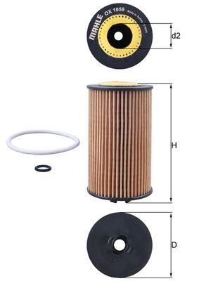 OPEL Uyumlu 15- YAG FILTRESI 650163 MAHLE