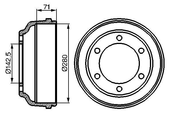 FORD TRANSIT M15 93- KAMPANA ARKA 92VB 1126 BA BOSCH