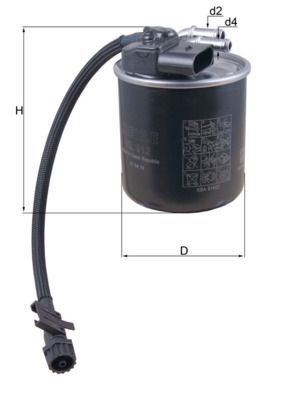 MERCEDES-BENZ W204-212-166-906-639 11- YAKIT FILTRESI A6510902952 MAHLE