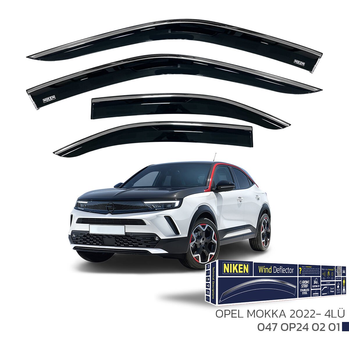 NISSAN X-TRAIL 2023- KROMLU CAM RÜZGARLIĞI 4LÜ