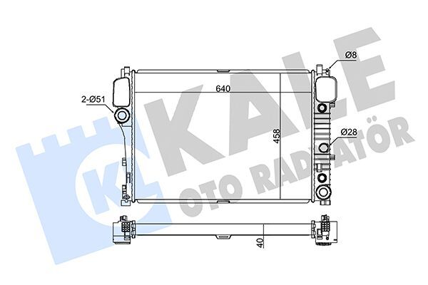 MERCEDES-BENZ 221-216 2006-2014 SU RADYATÖRÜ A2215002603 KALE